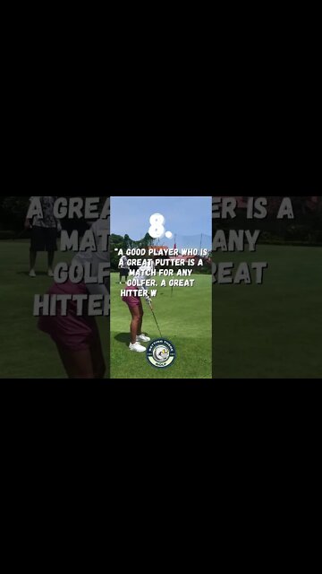 Wise words Pt. 8 ⛳️👑 #shorts #golf #golfgirls #pure #foryou #golfer #holeinone