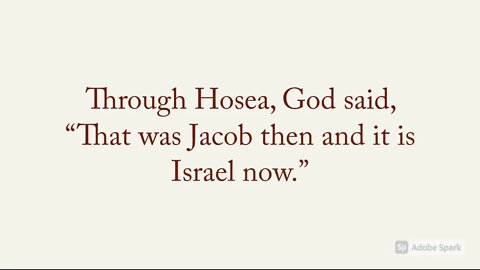 Hosea 12:3,4,13,14