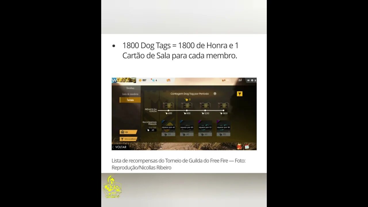 POR QUE A GARENA NÃO MUDA O TORNEIO DE GIILDAS PRO FINAL DE SEMANA FACILITANDO A VIDA DO PLAYERS?