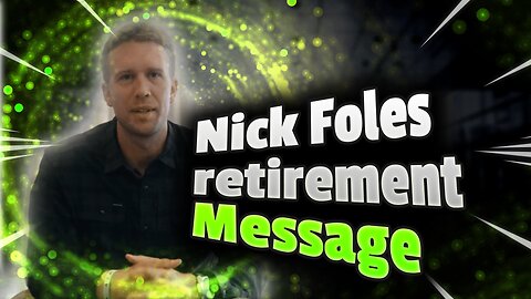 Nick Foles will officially retire from the NFL