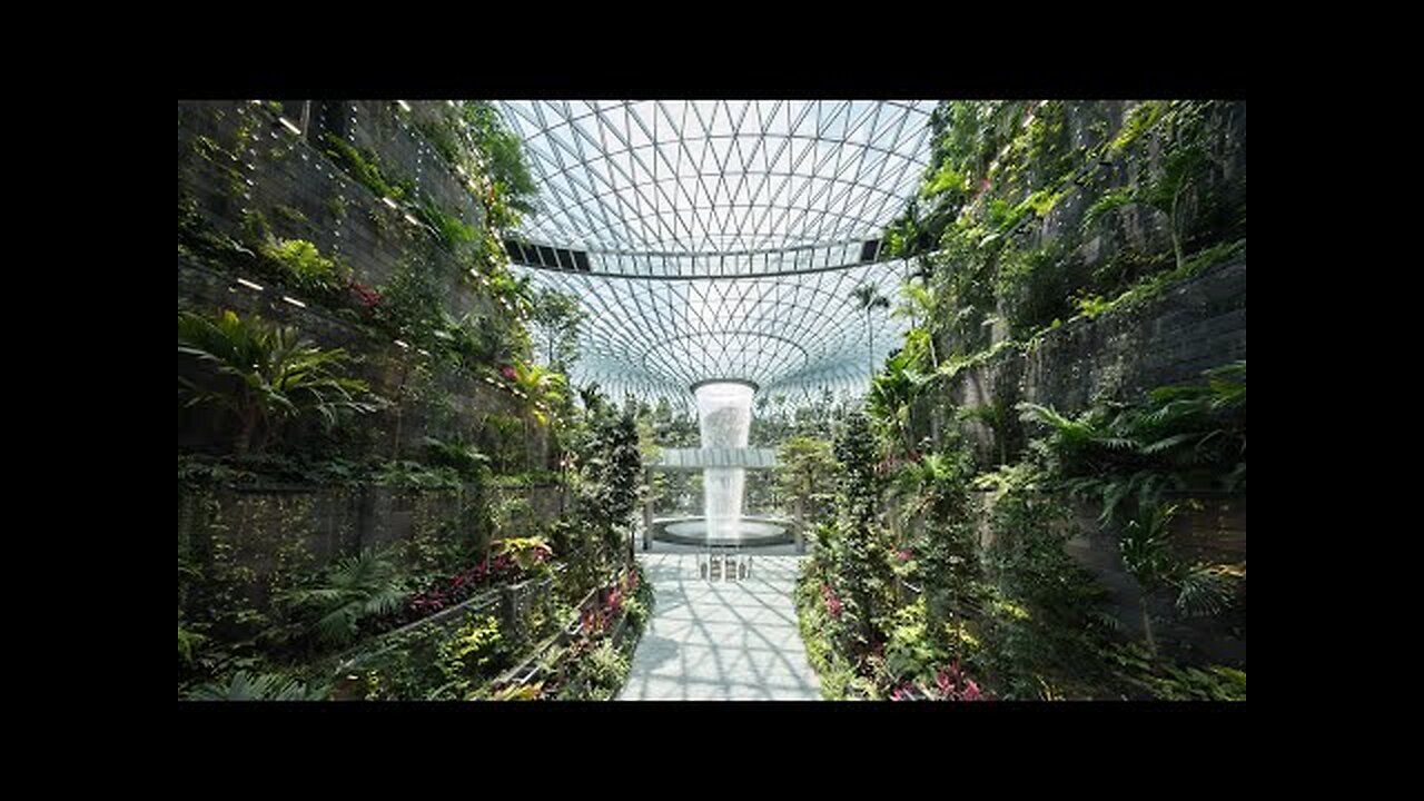 World's Tallest Indoor Waterfall @ Changi Airport