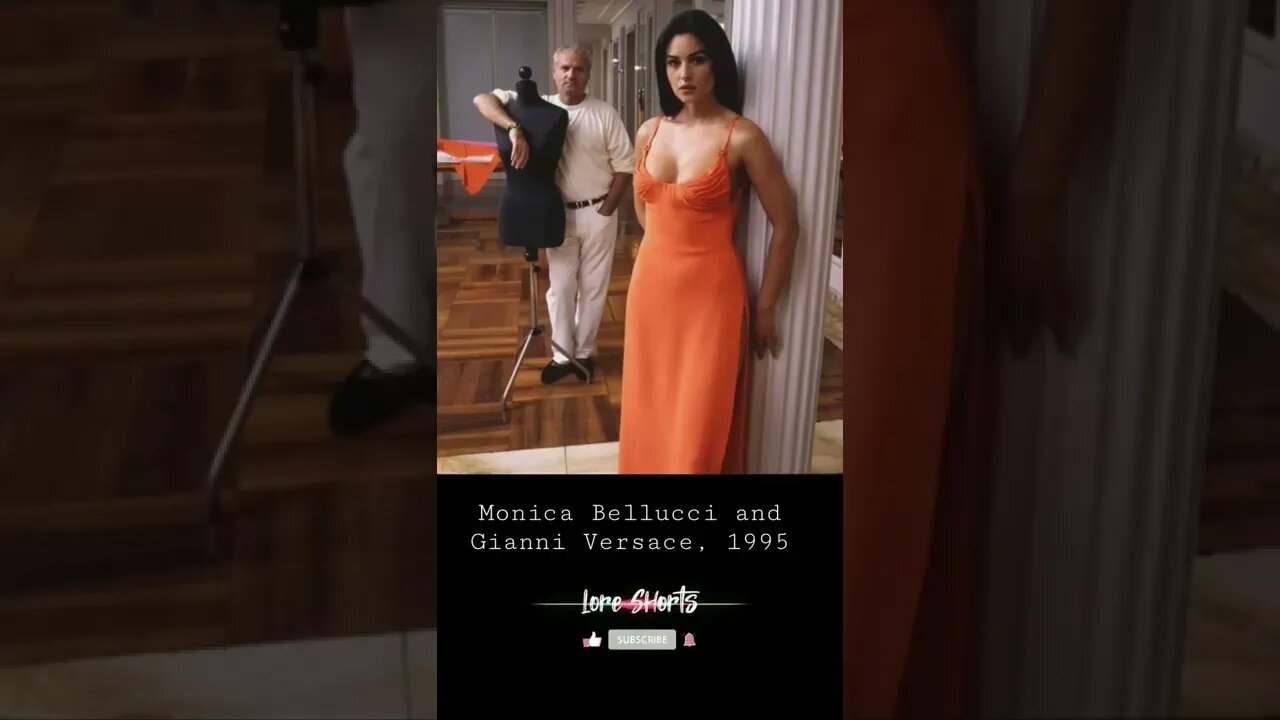 Monica Bellucci and Gianni Versace, 1995 #loreshorts #shorts