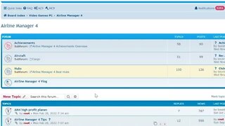 Airline Manager 4 Forum Questions