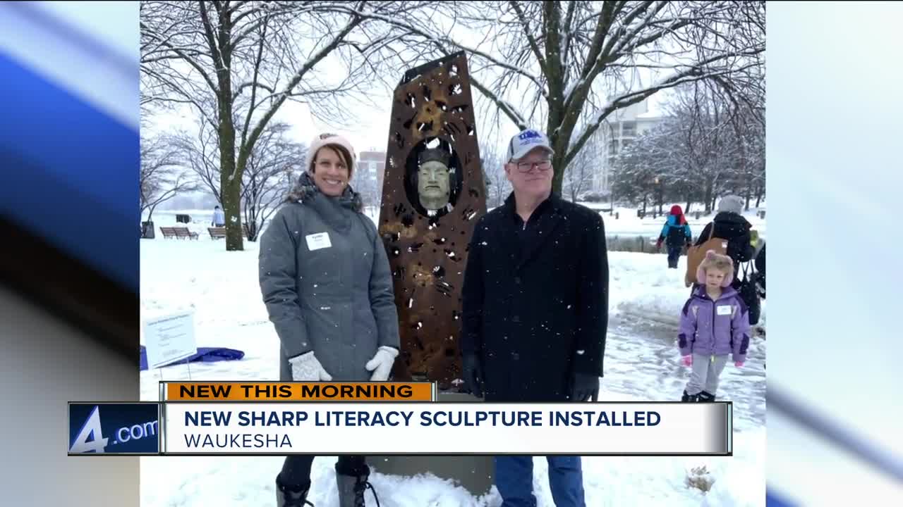 Sharp Literacy unveils new sculpture