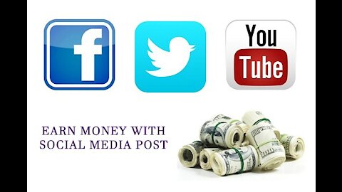 Work from home - Get Paid To Use Facebook, Twitter And Youtube