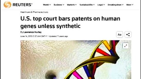 Are You Patent Eligible? Already Marked in Your DNA ? C40 ('Freedom cities') Gulags, & Bio-Convergence