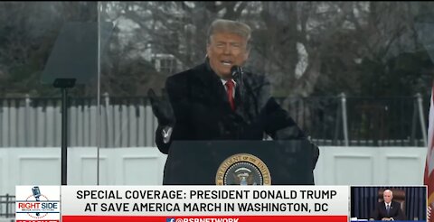 TRUMP'S SPEECH AT SAVE AMERICA RALLY WASHINGTON DC JANUARY 6 2021