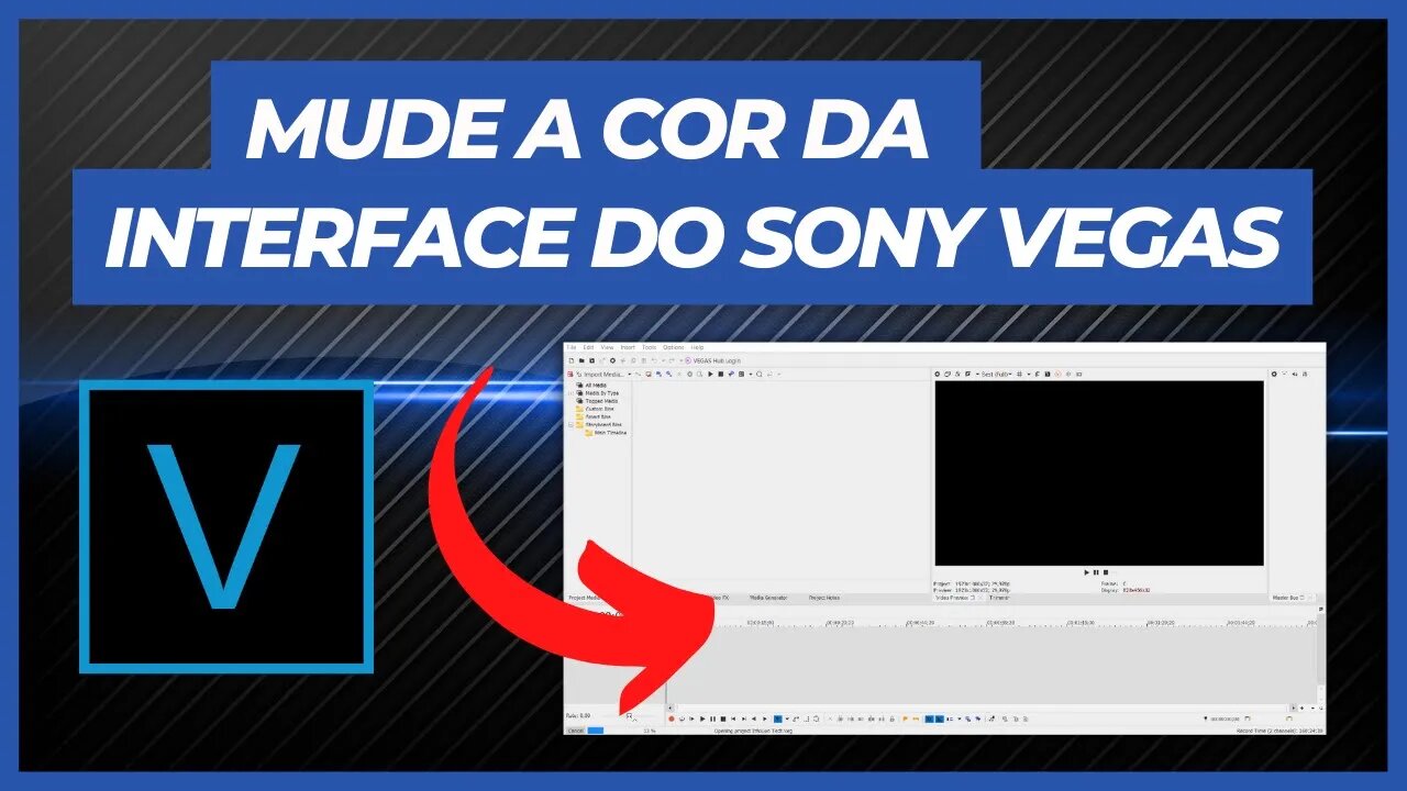 COMO MUDAR A COR DA INTERFACE DO SONY VEGAS