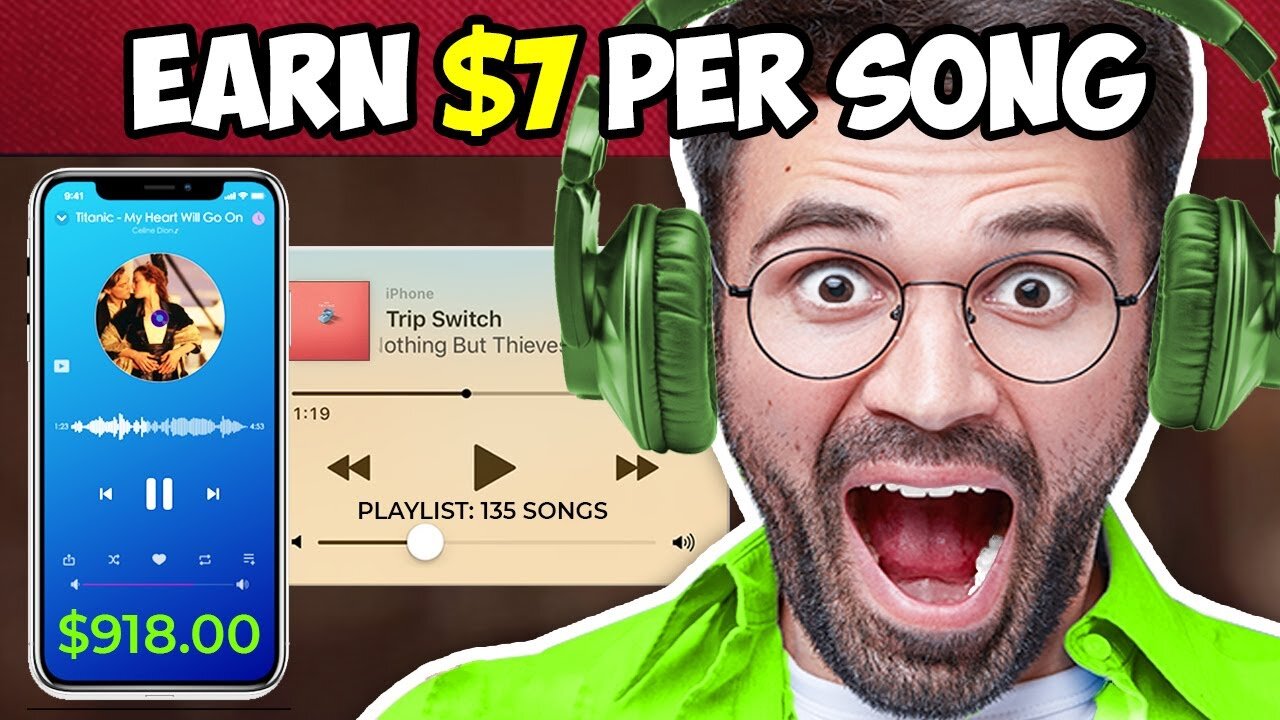 Earn $900 Just By Listening To Music Make Money Online From Home 2024