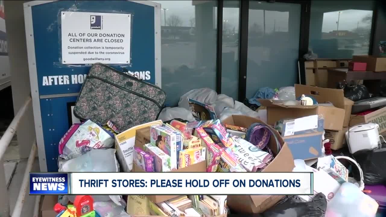 Thrift Stores: Please hold off on donations