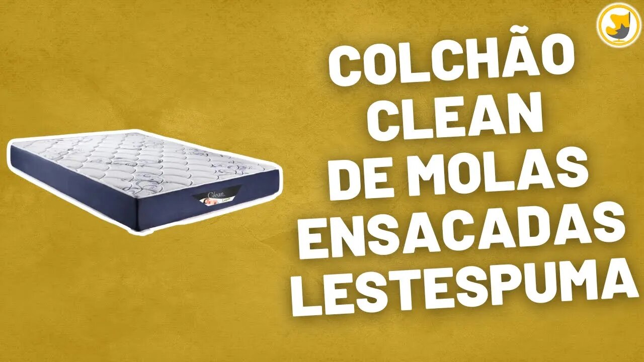 Colchão Clean de Molas Ensacadas Lestespuma