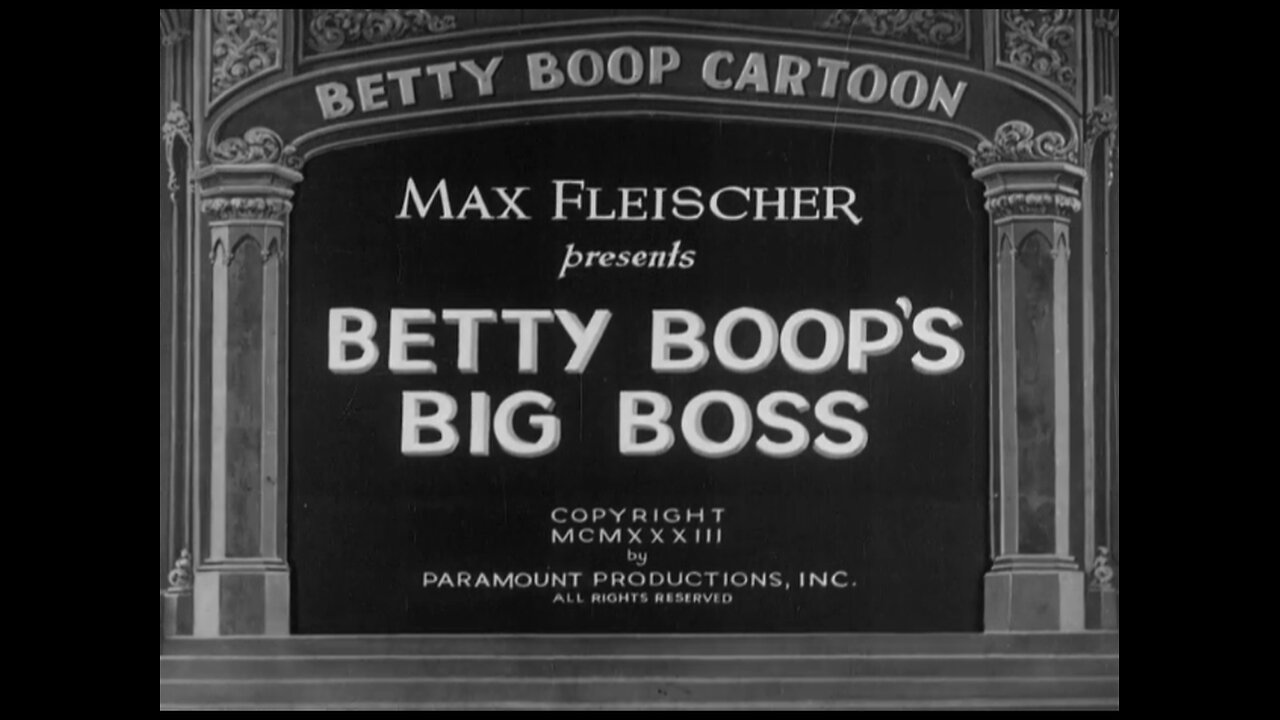 Betty Boop - Betty Boop's Big Boss (1933)