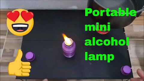 portable mini alcohol lamp