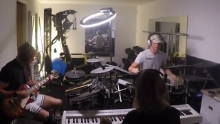 ILL lightning-fast improv jam Pt 1 piano guitar drums JHE 9/11/22