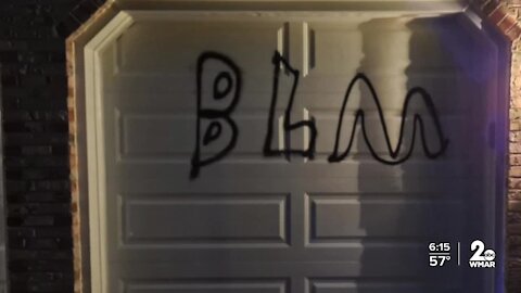 Bel Air homes vandalized with 'BLM' and anti-Trump graffiti