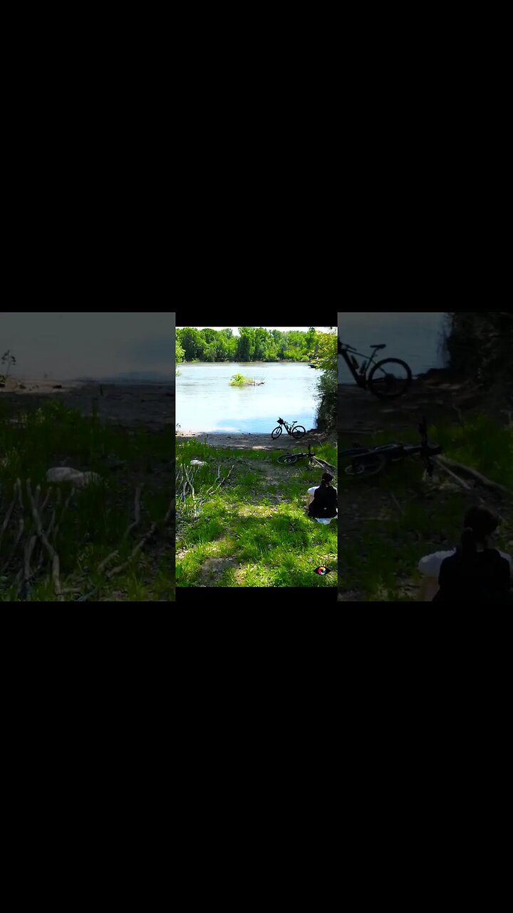 La plaja la DUNARE | Prundu, Giurgiu | Tura eMTB | #dronevideo #bikevideo