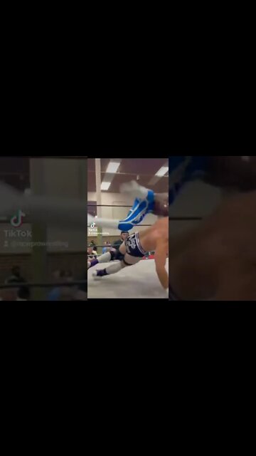 Alex Divine with a picture perfect dropkick