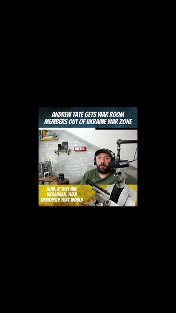Andrew Tate Gets Members of War Room Out of War Zone - Top G To The Rescue - War In Ukraine