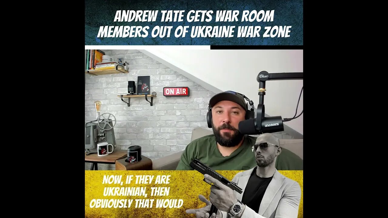 Andrew Tate Gets Members of War Room Out of War Zone - Top G To The Rescue - War In Ukraine