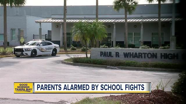 Wharton High School holds parent meeting to address school fights and increased police presence