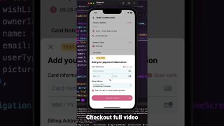 Strip payment React native integration.