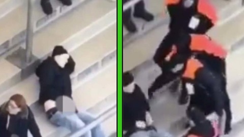 Soccer Fan Arrested for JERKING OFF in the Stands