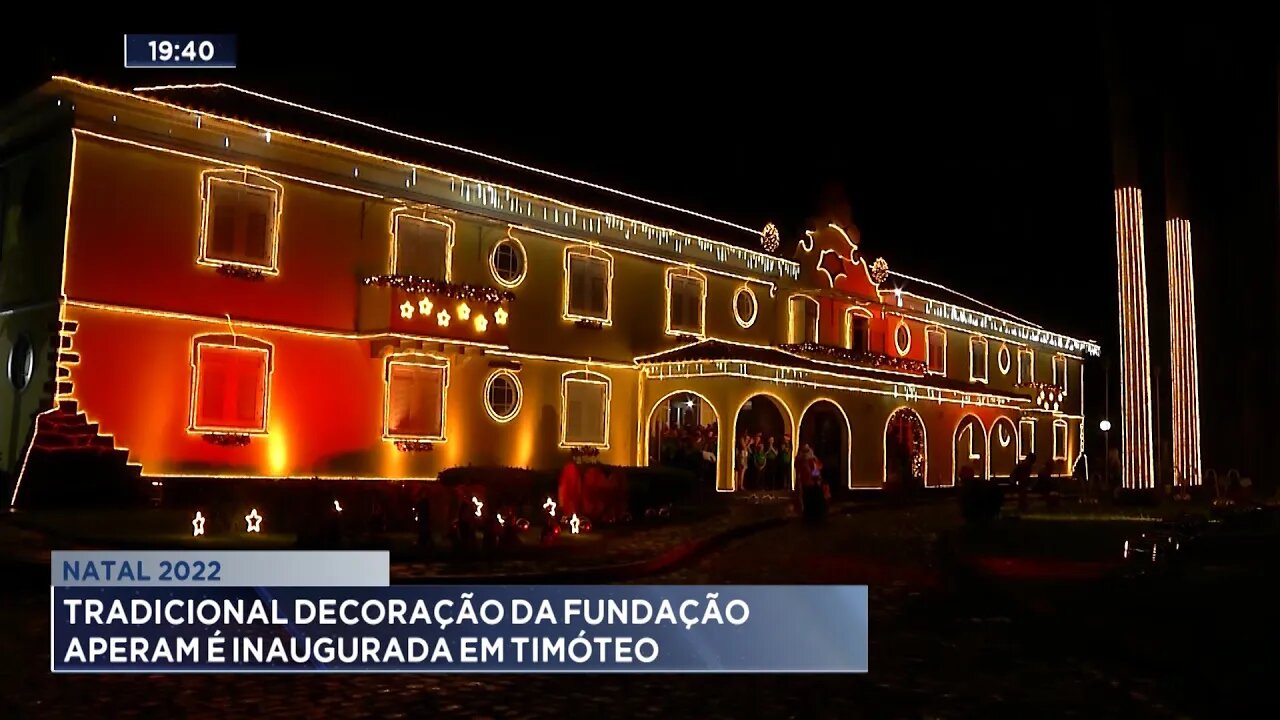 Natal 2022: tradicional decoração da fundação Aperam é inaugurada em Timóteo.