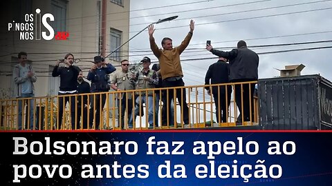 Diante de multidão, Bolsonaro pede que povo não fuja da luta do bem contra o mal