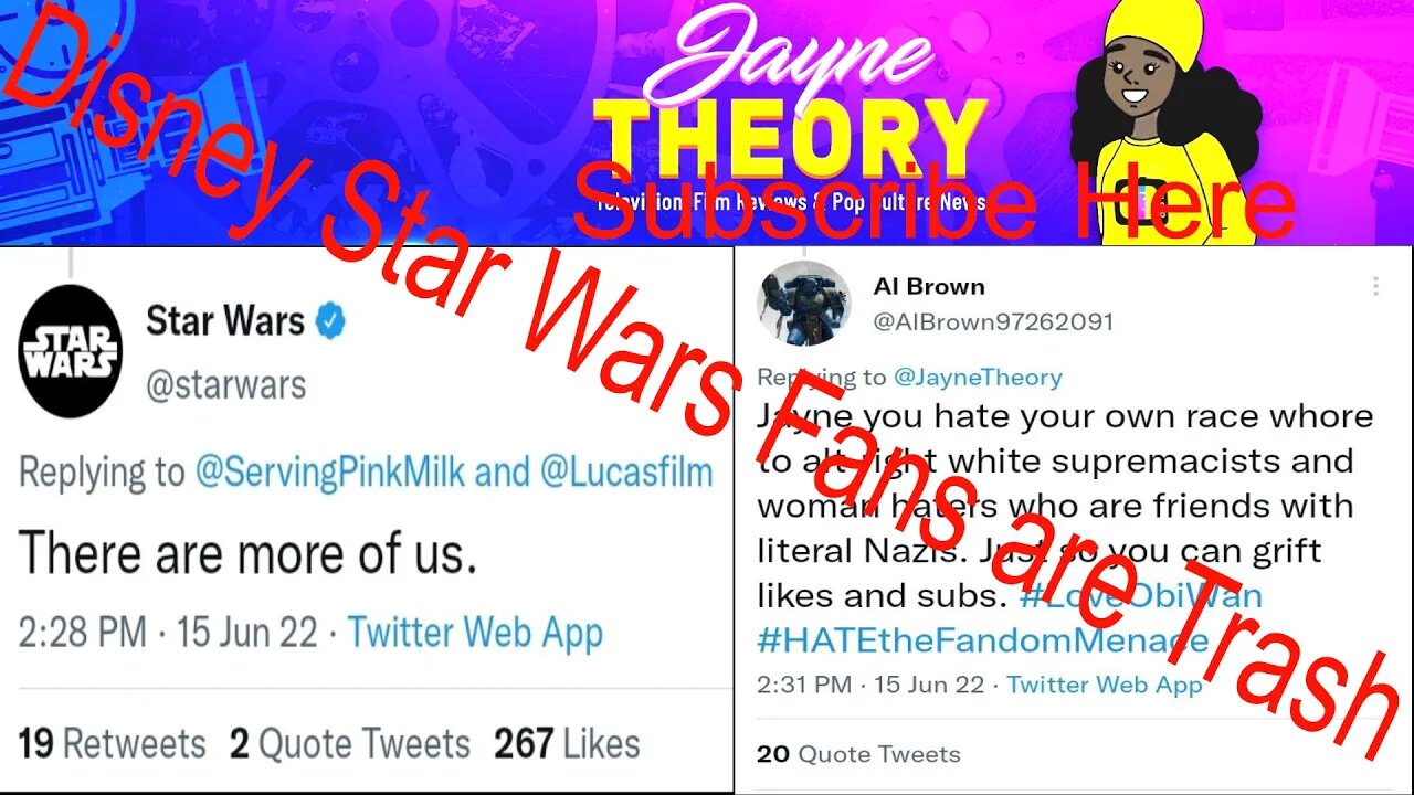 Disney Star Wars Twitter Account and Fans are Disgusting!