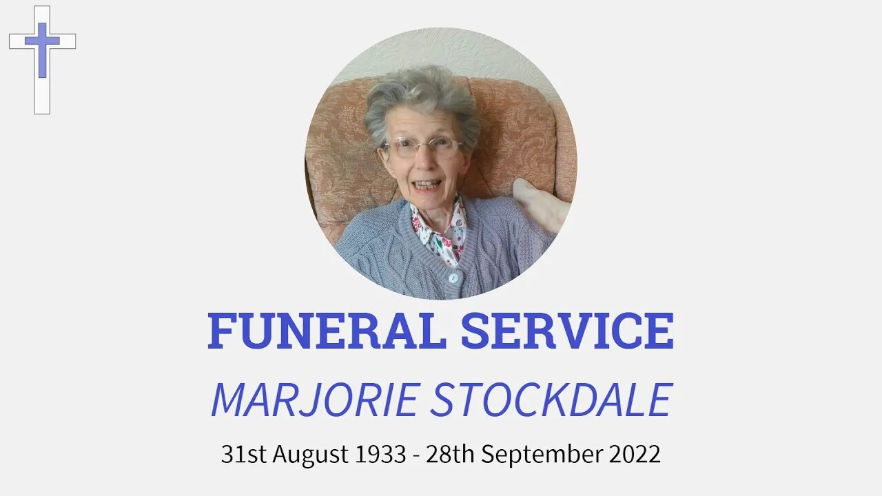 LIVESTREAM Funeral Service for Marjorie Stockdale (28/10/22)