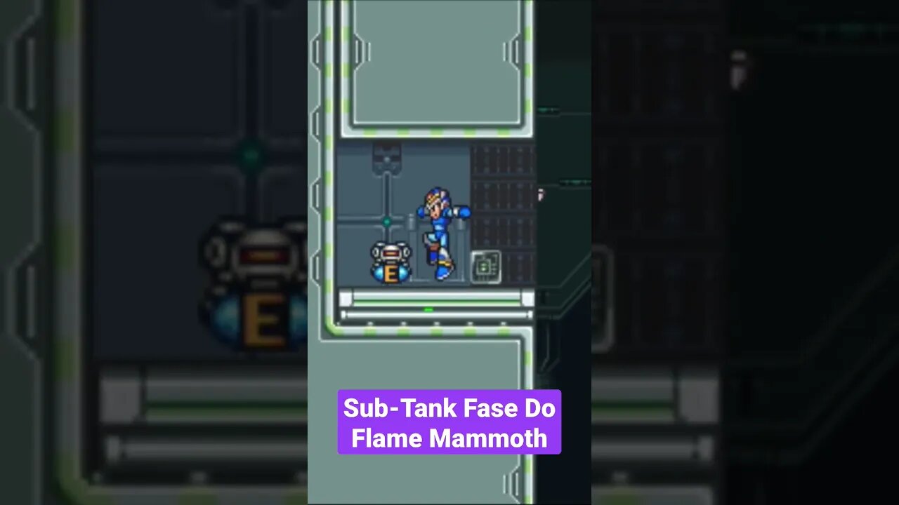 Sub-tank na Fase do Falme Mammoth - Mega Man X - Snes
