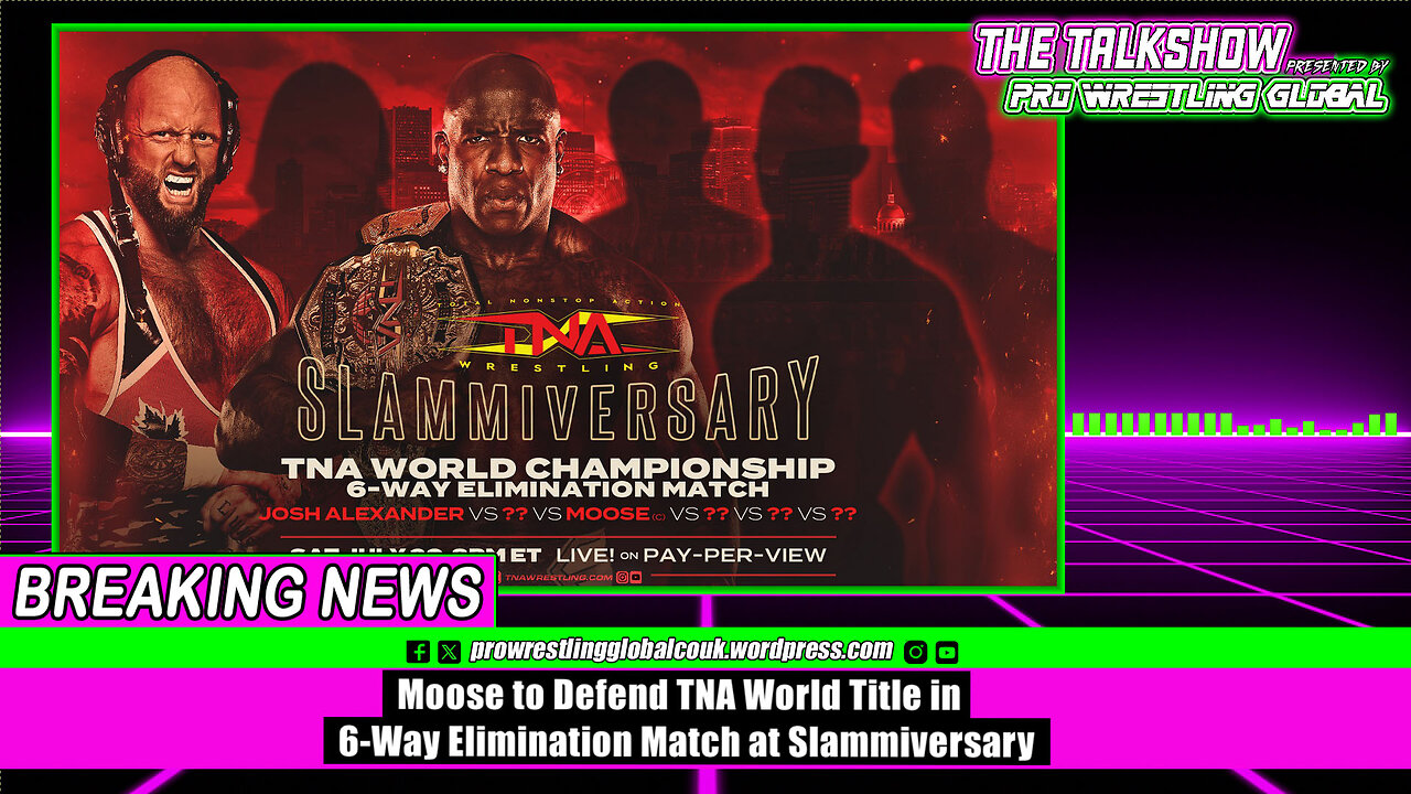 Moose to Defend TNA World Title in 6 Way Elimination Match at Slammiversary