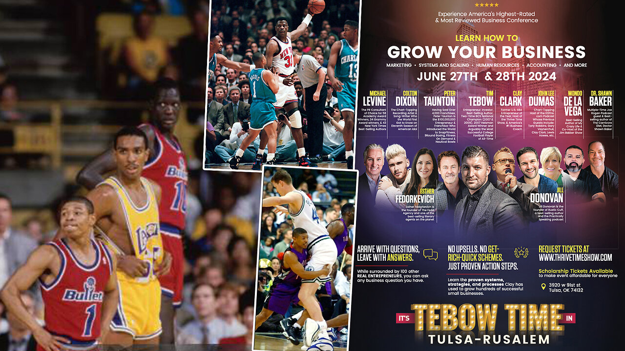 Muggsy Bogues | Shortest Player In the History of the NBA | 5 Ft 3 In Bogues: From Small Beginnings to Big Success + Proven Business Growth Strategies + Tebow Joins June 27-28 Business Workshop (9 Tix Remaining)