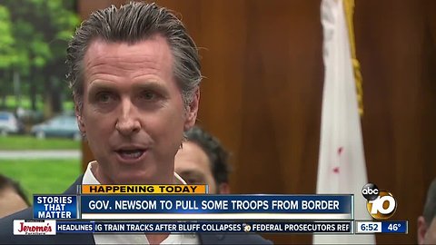 Newsom plans to recall troops from California border