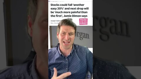 Jamie Dimon “20% Stock Market Drop on The Horizon.. Thoughts?