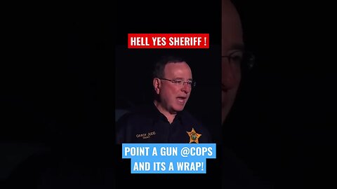 DONT POINT GUNS AT COPS! #shorts #sheriffgrady #cops