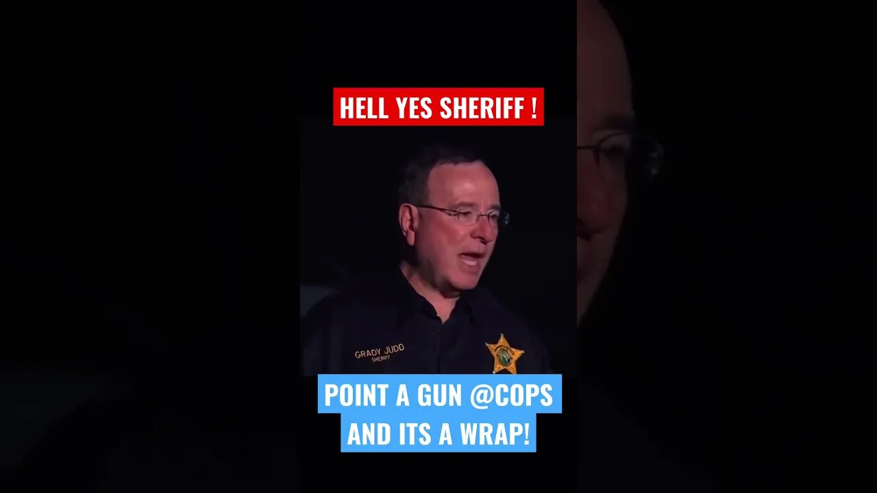 DONT POINT GUNS AT COPS! #shorts #sheriffgrady #cops