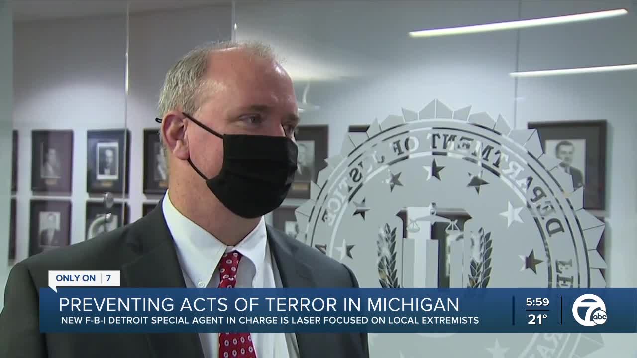 Detroit FBI 'laser-focused' on preventing acts of domestic terrorism in Michigan