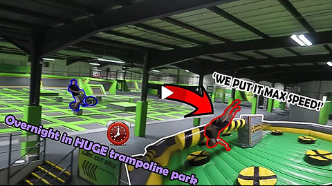 38 - Overnight in Huge Trampoline Park