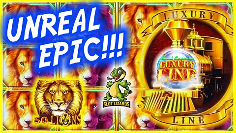 ONE OF OUR MOST AMAZING WINS EVER!!! Luxury Line Cash Express 50 Lions Slot