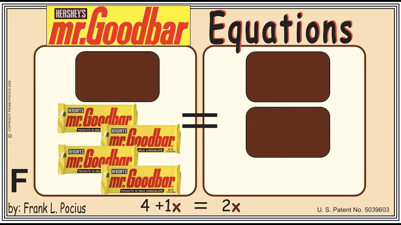 F1_vis mrGOODBAR X 4+1x=2x _ SOLVING BASIC EQUATIONS _ SOLVING BASIC WORD PROBLEMS