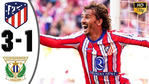 Atletico Madrid vs Leganes 3-1 Highlights & All Goals 2024 #footballhighlights #soccer #trending