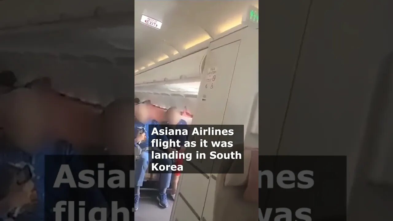 Man Arrested for Opening Door of Asiana Airlines Flight in South Korea #reels #shorts