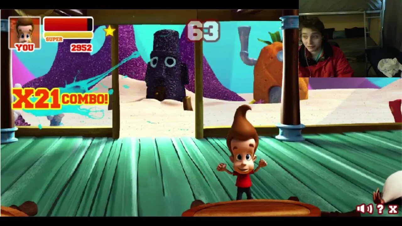 Rico The Penguin VS Jimmy Neutron The Genius In A Nickelodeon Super Brawl 2 Battle With Commentary