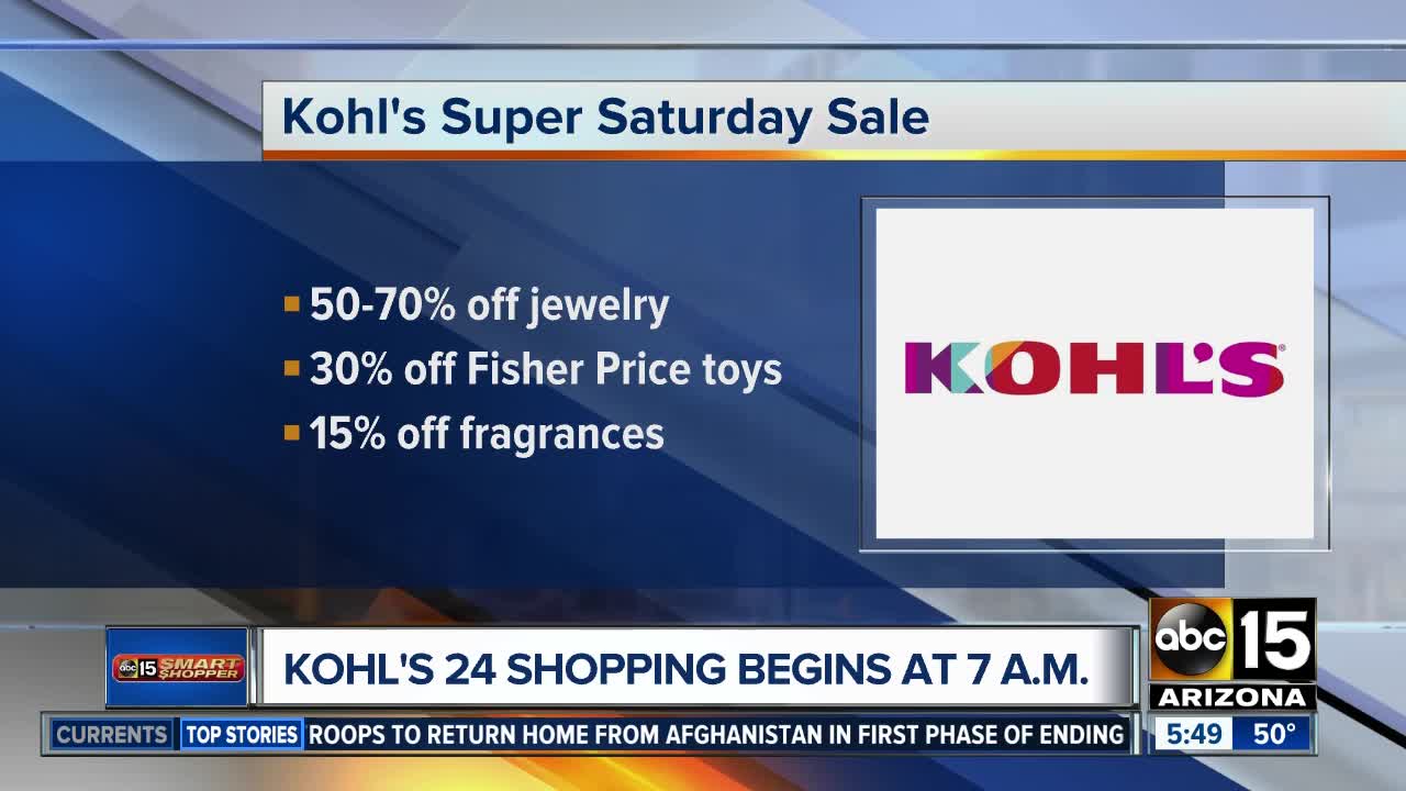 Kohl's 'Super Saturday' goes until December 26