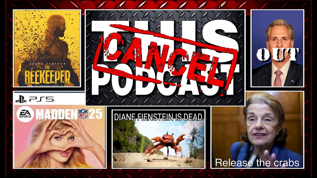 S04E31: Feinstein Dead, McCarthy Out, Congress Chaos, Taylor's Football Takeover & THE BEEKEEPER?