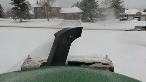 John Deere Snow removal HEAVY SNOW! #SHORTS