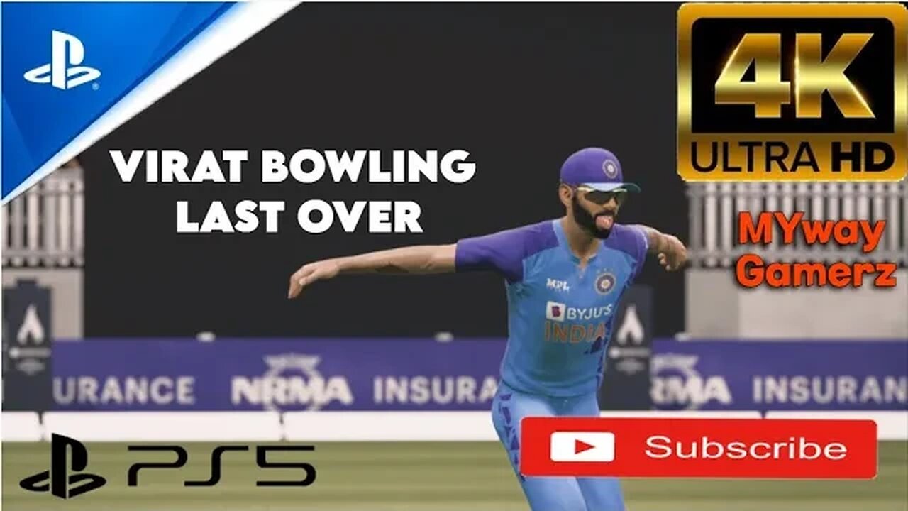 (PS5) Cricket 24 - 5 over match - IND vs PAK- VIRAT KOHLI LAST OVER BOWLING - MYway Gamerz