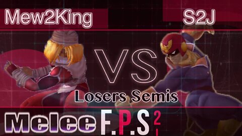 MVG FOX|Mew2King (Sheik) vs. Tempo|S2J (C. Falcon) - Melee Losers Semis - FPS2