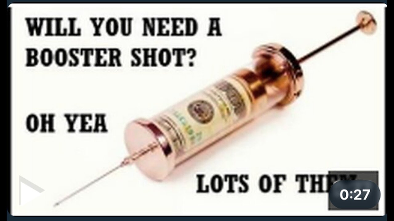 Booster shots. Translation. We are going inject you with poison until we kill you off completely.